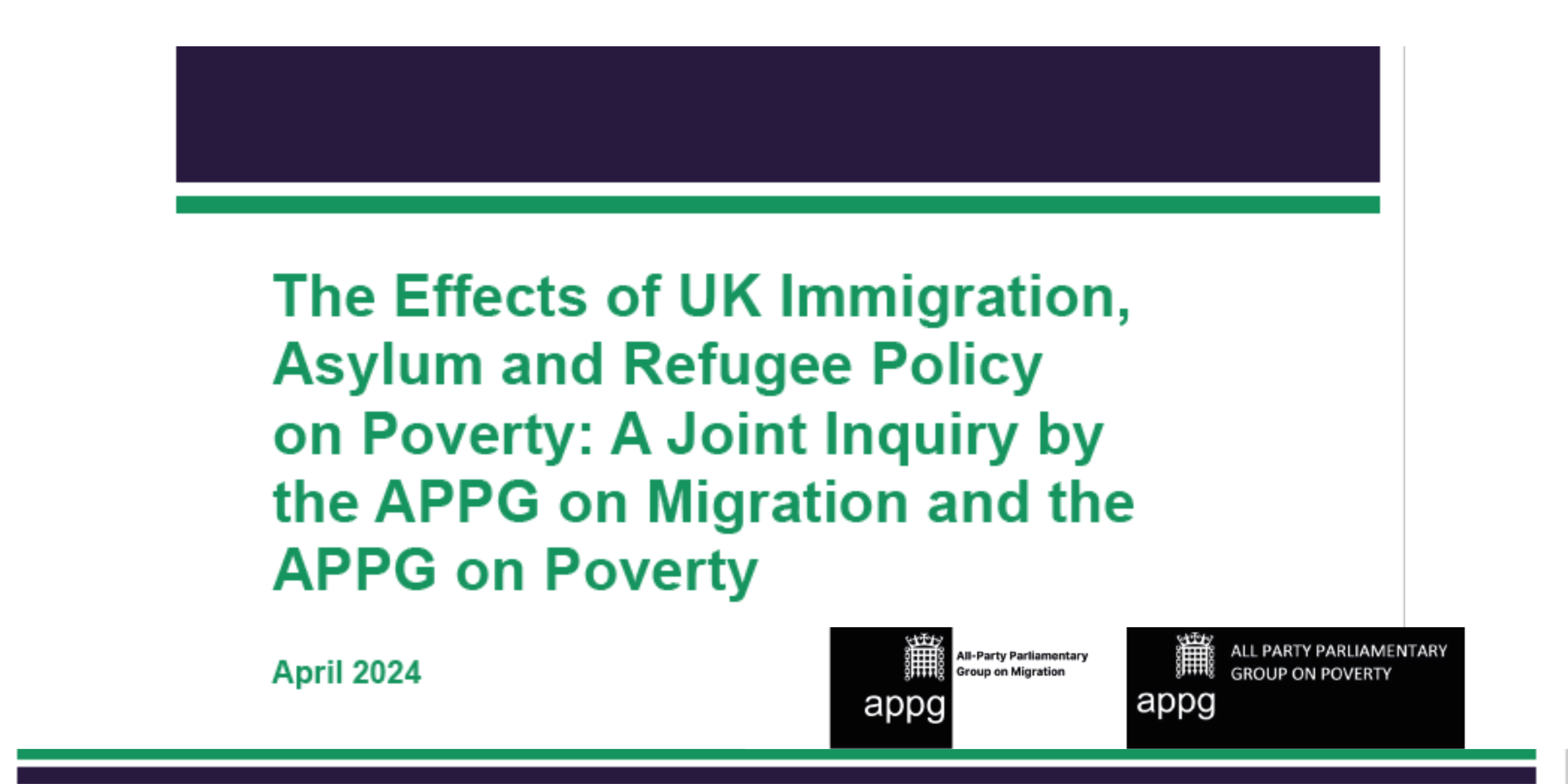 The Effects of UK Immigration, Asylum and Refugee Policy on Poverty: A ...